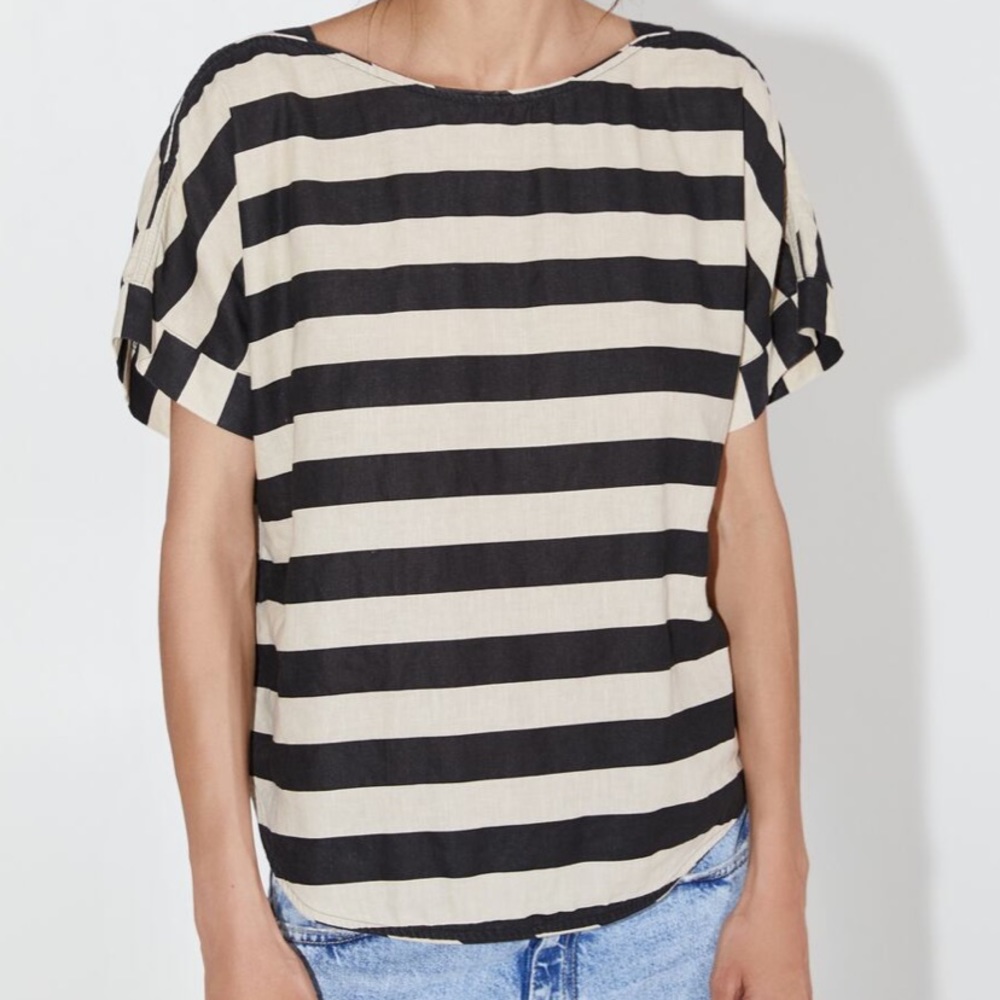 Zara striped blouse *BNWT* size medium